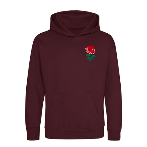 England Kids Classic Hoodie Burgundy - Front