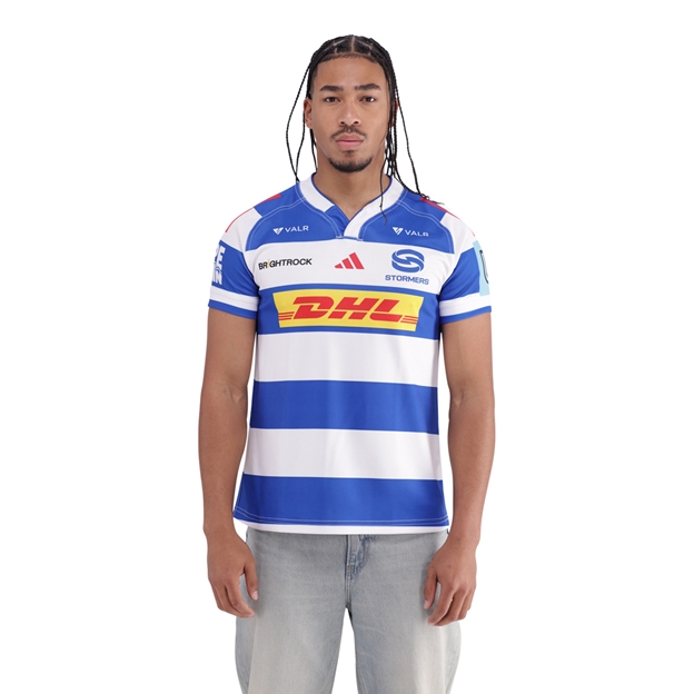 Stormers Mens Home Rugby Shirt 25/26 Blue - Model Front