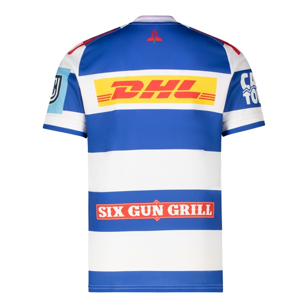 Stormers Mens Home Rugby Shirt 25/26 Blue - Back
