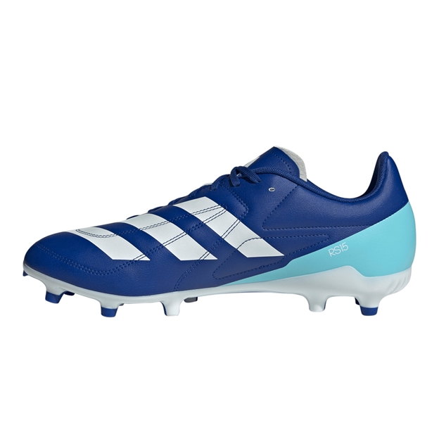 Adidas Adults RS-15 Firm Ground Rugby Boots Team Royal Blue - Instep View