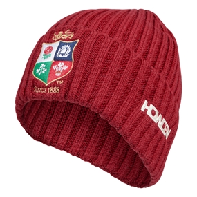 British and Irish Lions Beanie Hat Red - Front