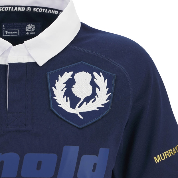 Scotland Womens 1925 Rugby Shirt 25/26 Short Sleeve Navy - Thistle Patch