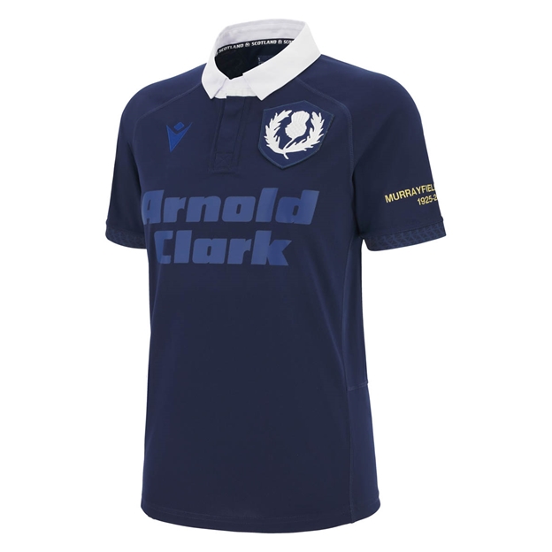 Scotland Womens 1925 Rugby Shirt 25/26 Short Sleeve Navy - Front