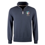 R1823 Italy 1929 Quarter Zip Top - Petrol Blue 