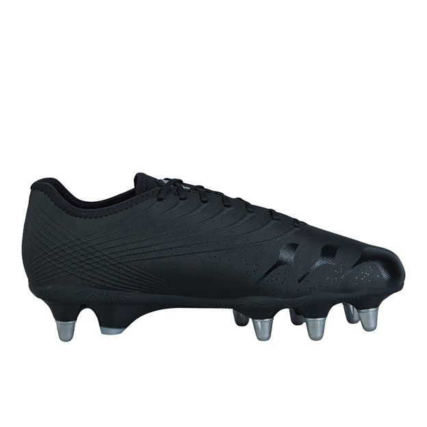 Canterbury Adults Stampede Pro Soft Ground Rugby Boots - Black