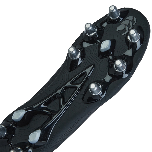 Canterbury Adults Stampede Pro Soft Ground Rugby Boots - Black