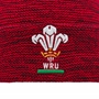 Wales Adults Pom Pom Beanie -Black Red 2025 - WRU 