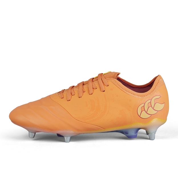 Canterbury Adults Phoenix Genesis Elite Soft Ground Rugby Boots - Orange