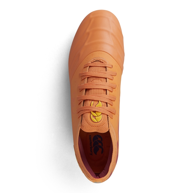 Canterbury Adults Phoenix Genesis Elite Soft Ground Rugby Boots - Orange