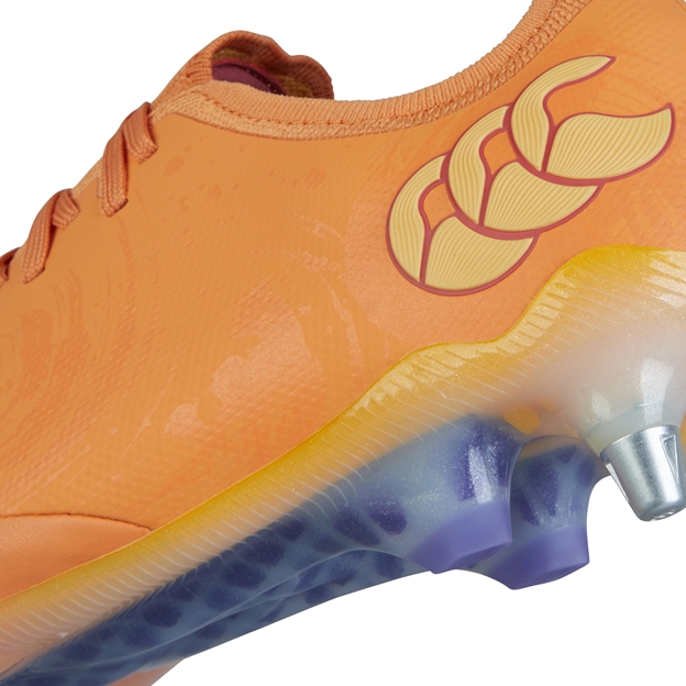 Canterbury Adults Phoenix Genesis Elite Soft Ground Rugby Boots - Orange