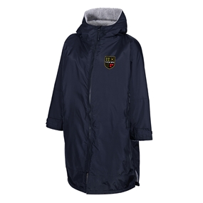 Yate Rugby Club Kids Weatherproof Changing Robe Navy - Front View