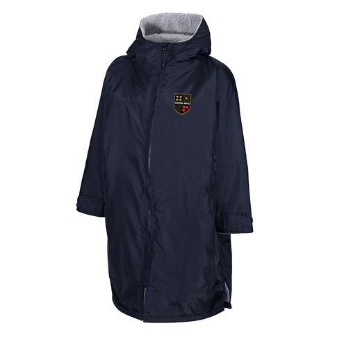 Yate Rugby Club Kids Weatherproof Changing Robe Navy - Front View