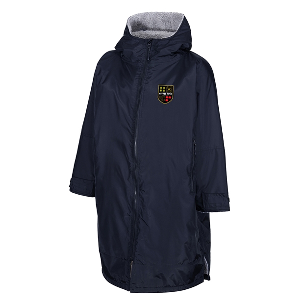 Yate Rugby Club Kids Weatherproof Changing Robe Navy - Front View