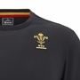 Wales Mens Travel Cotton T-Shirt - Black 2025 - WRU 