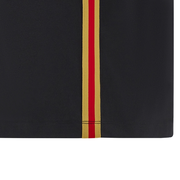 Wales Mens Travel Cotton T-Shirt - Black 2025 - Hem