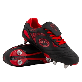 Optimum Razor Rugby Boots Red - Front View