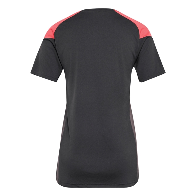 Black Ferns Womens Performance T-Shirt 26/27 Carbon - Back View