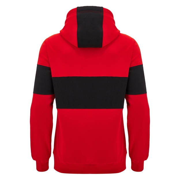 Wales Mens Travel Leisure Hoodie - Red 2025 - Back