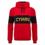 Wales Mens Travel Leisure Hoodie - Red 2025 - Front 