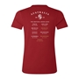 Limited Edition British and Irish Lions Womens Cotton T-Shirt Red - Back 