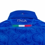 Italy Mens Home Rugby Shirt - Short Sleeve - 2025 - Neck 