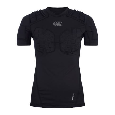Canterbury Womens Pro Rugby Shoulder Pads Black - Front