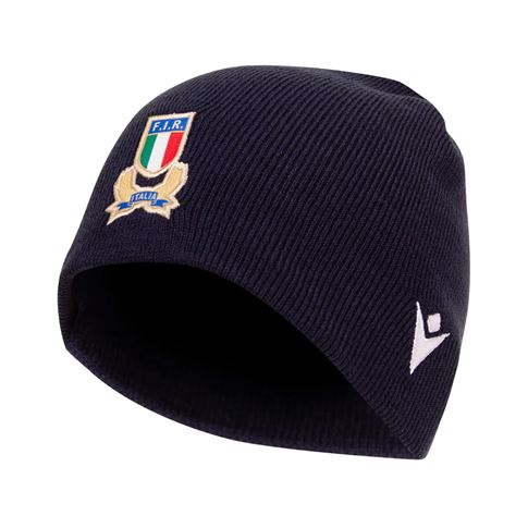 Italy Beanie Hat 25/26 Navy - Front Italy Beanie Hat 25/26 Navy - Front