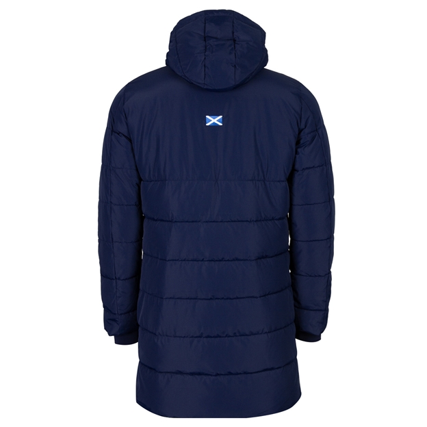 Scotland Mens Long Bench Padded Jacket 26/27 - Back View