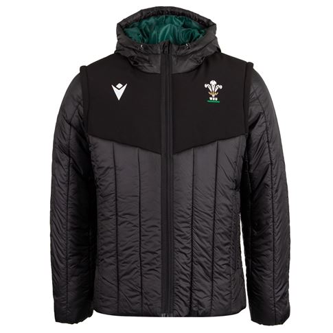 Wales Mens Travel Bomber Jacket 26/27 Black - Front View