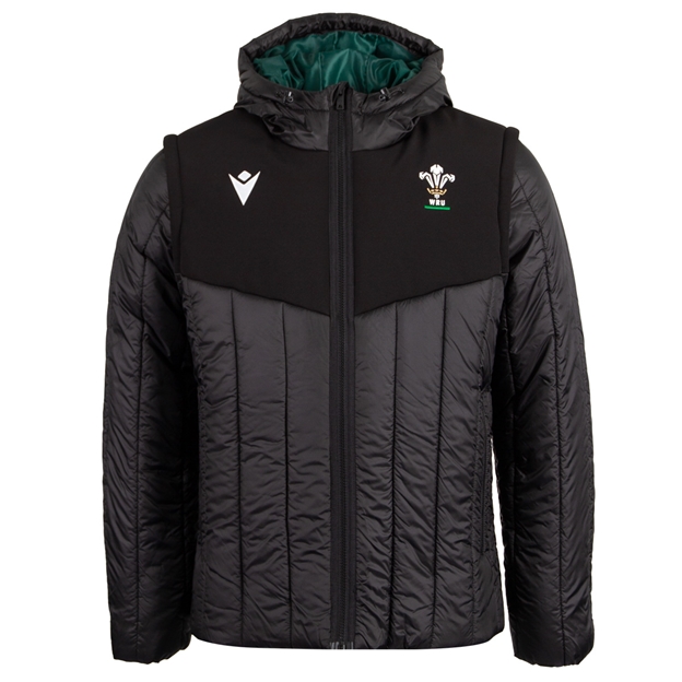 Wales Mens Travel Bomber Jacket 26/27 Black - Front View