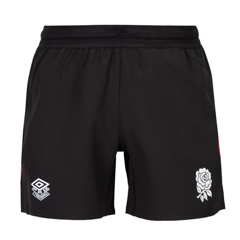 England Mens Contact Training Short Black 2025 - Front England Mens Contact Training Short Black 2025 - Front