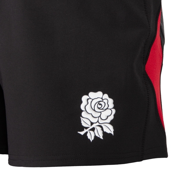 England Mens Contact Training Short Black 2025 - RFU Rose