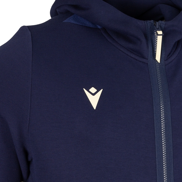Scotland Mens Travel Full Zip Hoodie 26/27 - Macron Logo Close-up