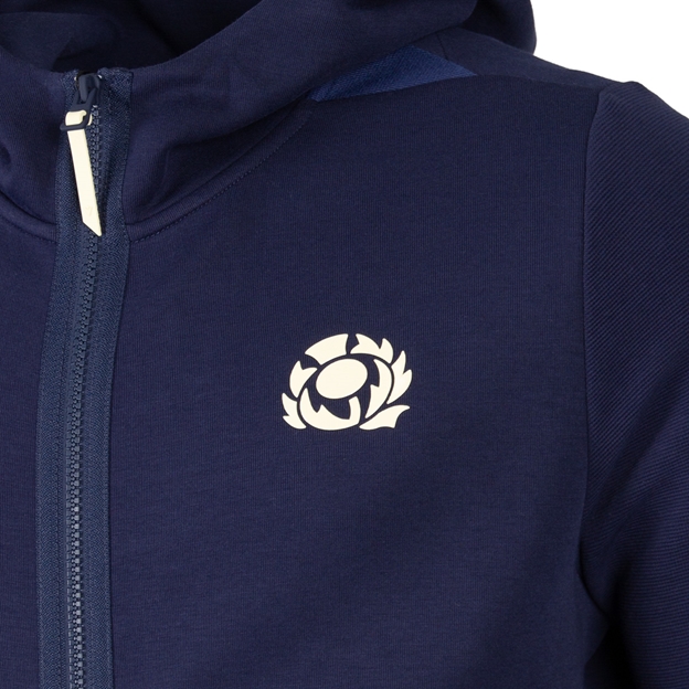 Scotland Mens Travel Full Zip Hoodie 26/27 - Scotland Thistle Close-up