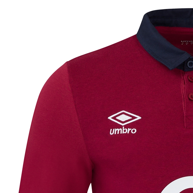 England Mens Away Classic Rugby Shirt - Long Sleeve 2025 - Umbro