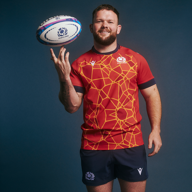 Scotland Mens Training Jersey - Red - 2025