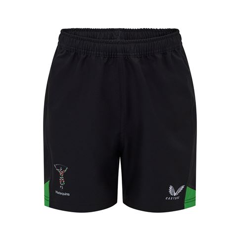 Harlequins Kids Home Rugby Shorts 25/26 - Front Harlequins Kids Home Rugby Shorts 25/26 - Front