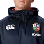 British and Irish Lions Mens 1/4 Zip Hoody Navy - Chest 