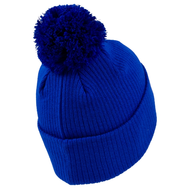 Italy Adults Pompom Beanie 26/27 Royal - Back View