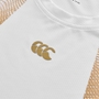 Canterbury Mens Tempo Training T-Shirt White - Raised CCC Logo In Gold 