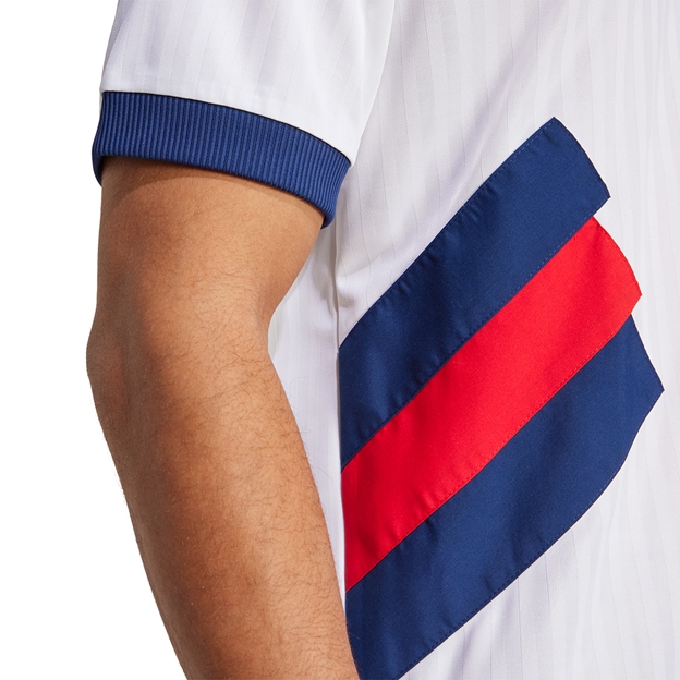 France Leisure Jersey White - 3 Stripe