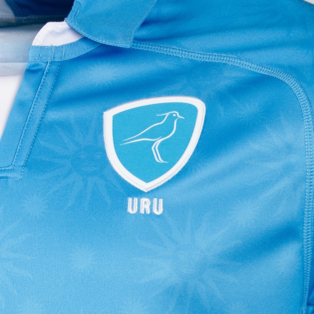 Uruguay Mens Home Rugby Shirt 26/27 Sky Blue - Lapwing Crest Close-up