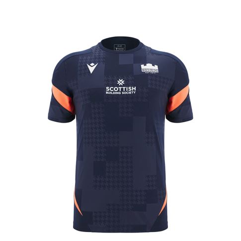 Edinburgh Kids Training T-Shirt 25/26 Navy - Front View Edinburgh Kids Training T-Shirt 25/26 Navy - Front View