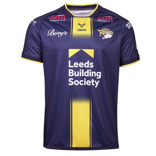 Leeds Rhinos Mens Home Rugby Shirt 2026 Blue - Front View