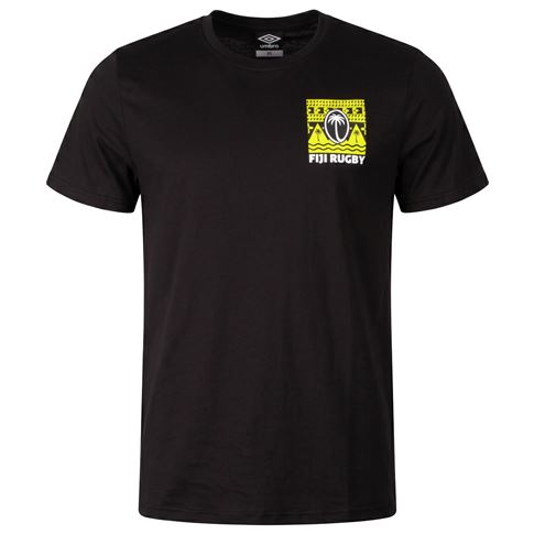 Fiji Mens T-Shirt 26/27 Black - Front View