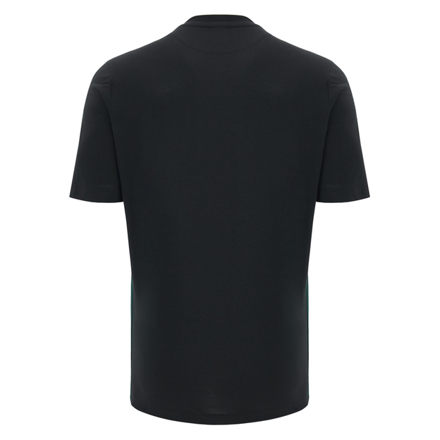 Wales Mens Travel T-Shirt 26/27 Black - Back View