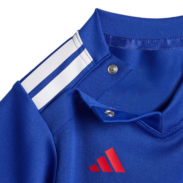 France Babies Home Rugby Kit Lucid Blue 25/26 - Neck Fasteners