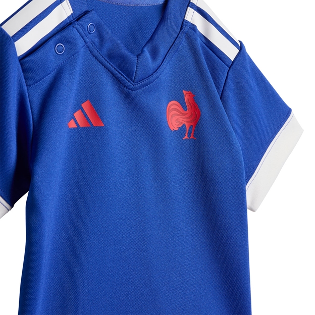 France Babies Home Rugby Kit Lucid Blue 25/26 - FFR Close-up