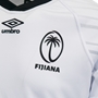 Fiji Mens WRWC 2025 Home Rugby Shirt White - Fiji 3D Printed Logo 