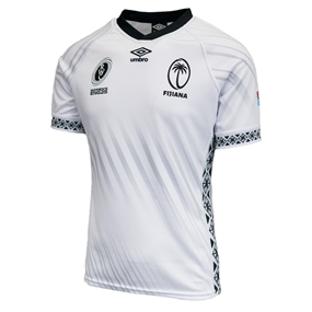 Fiji Mens WRWC 2025 Home Rugby Shirt White - Front